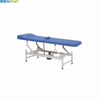 Hospital Patient Doctor Used Table Stainless Steel Electric Examination Couch with Pillow