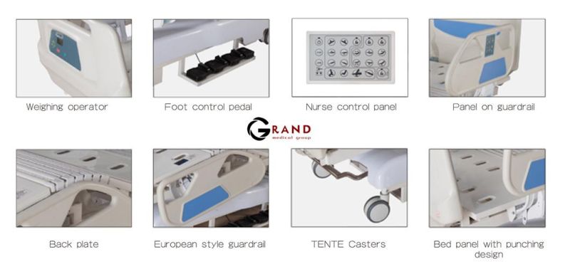 Multi-Function Electrical Hospital Bed for Home Use Supplier Automatic Adjustable ICU Patient Bed Manufacturer Prices for Sale