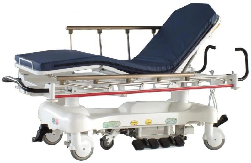 Ce ISO Hydraulic Height Adjustable Cart Stretcher Trolley for Clinic