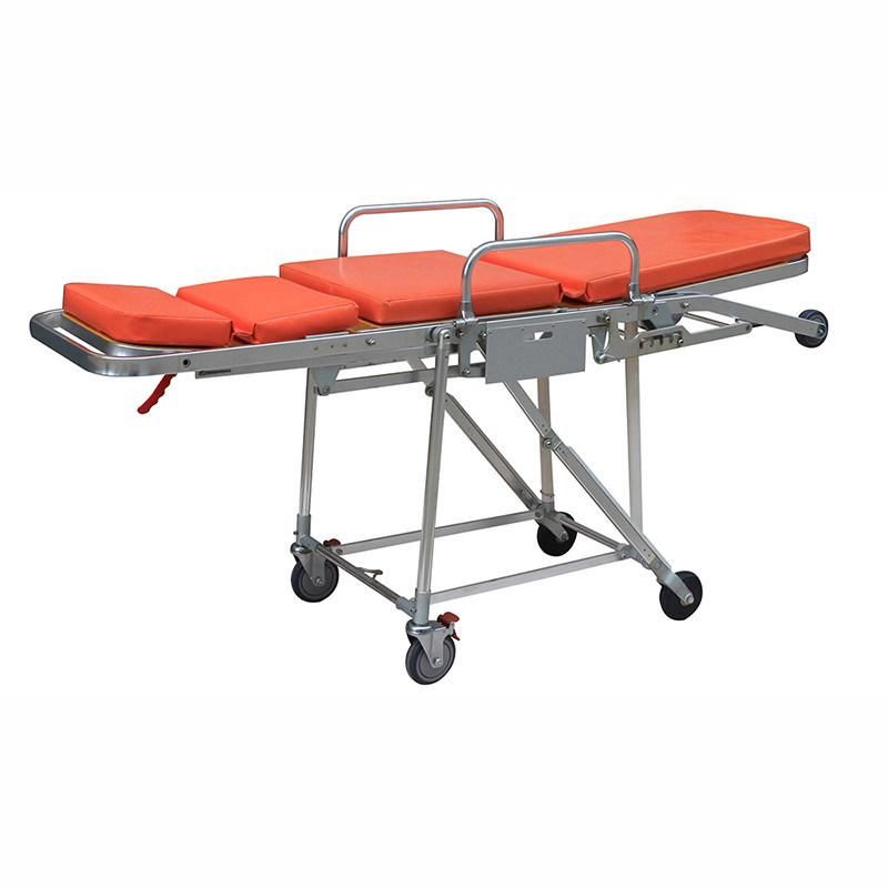Metal Adjustable Folding Medical Chair Patient Transport Hospital Ambulance Emergency Stretcher Trolley Manufacturers