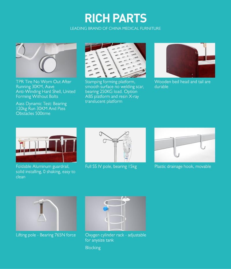 H8K8y FDA Factory Durable ICU Bed