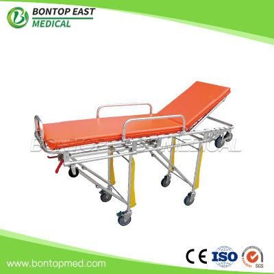 Hospital Medical Equipment Patient Trolley Aluminum Alloy Emergency Folding Patient Transfer Ambulance Stretcher