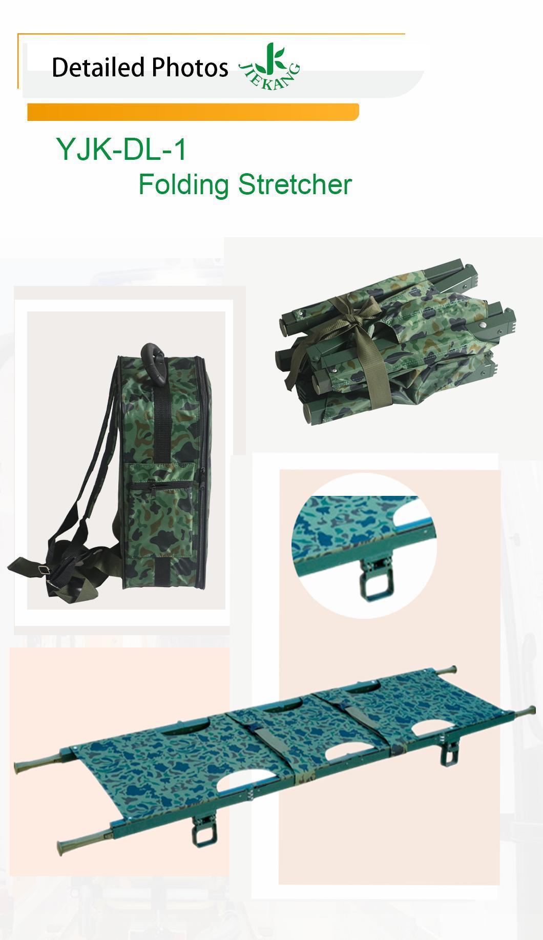 Manufacturer Price Camouflage Medical Emergency Aluminum Alloy Folding Stretcher