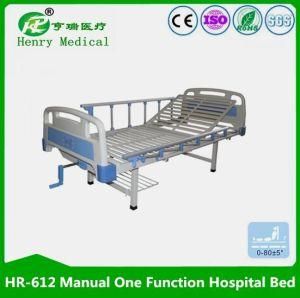 Manual Medical Bed/1 Cranks Patient Bed/1 Function Nursing Bed