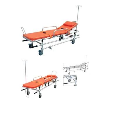 Hospital Medical Ambulance Stretcher First Aid Folding with Wheels