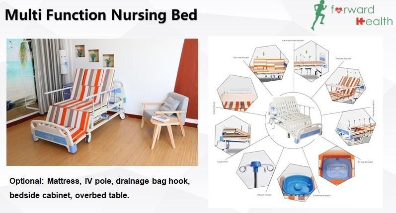 Fashion Design Multi Function Full Turn Nursing Hospital Bed