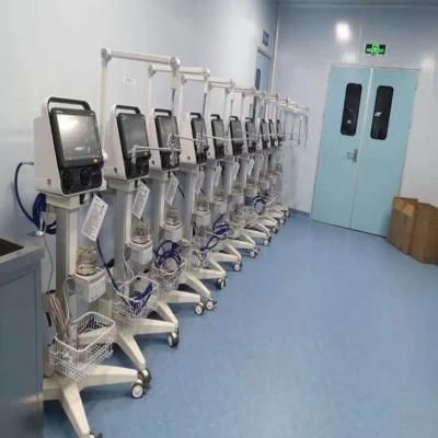 Fixed Height Rolling Stand Trolley Carts for Ventilator