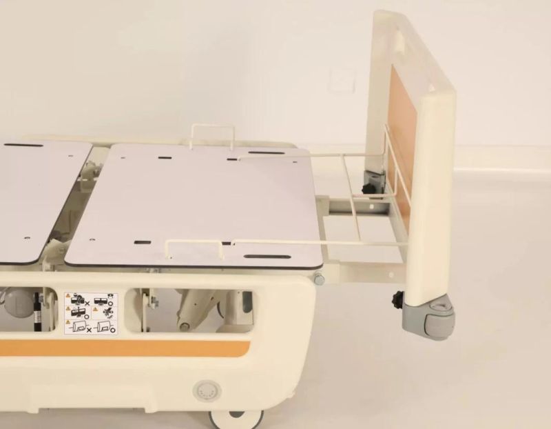 Fully Electric Motor Multi-Function Electric Nursing Bed Elevating with CPR Function Hospital Furniture Equipment