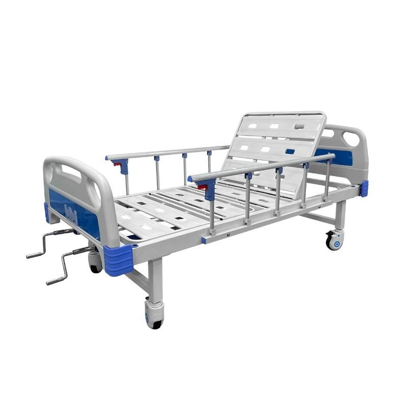 Hot Sell High Quality 2 Crank Manual Medical Hospital Bed for Patient Nursing