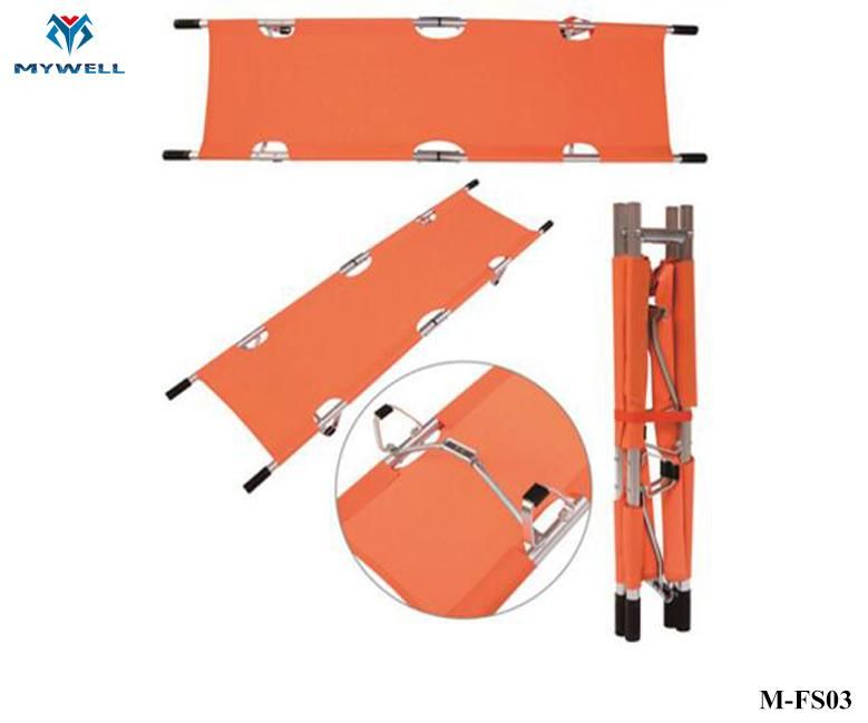 M-Fs03 Aluminium Alloy Folding Stretcher for Ambulance Use