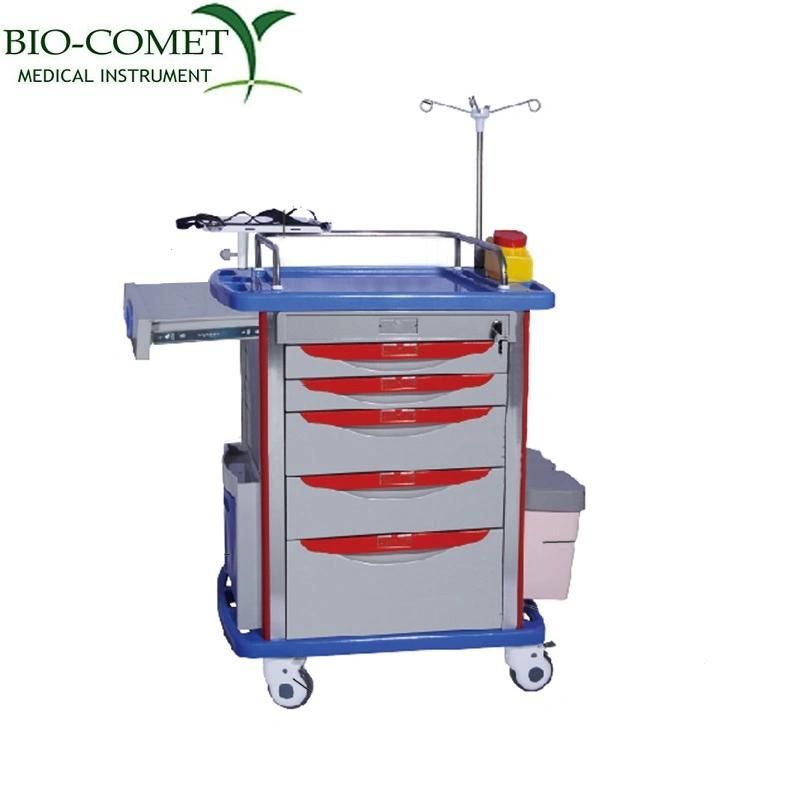 Hospital Clinic Emergency Medical Devices Stool with Wheels Trolley