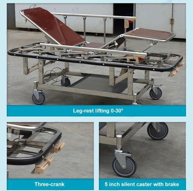 Metal Hospital Patients Emergency Trolley