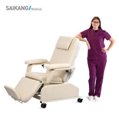 Ske-135 Saikang EEG Chair ECG Movable 2 Function Electric Patient Transfusion Dialysis Reclining Chair