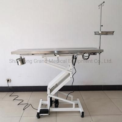 White Color Electric Adjustable Height Pet Clinic Equipment Multifunction Pet Operating Table