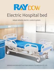 Three Functions Central-Lock System Luxury Medical ICU Adjustable Electric Hospital Bed