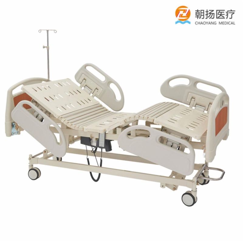 Five Function ICU Room Motor Treatment Table Central Brake Systems Electric Hospital Bed