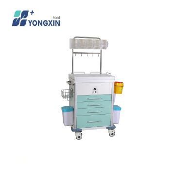 CT-005 Aluminum Alloy Medical Trolley with Drawers, Patient Ward Cart
