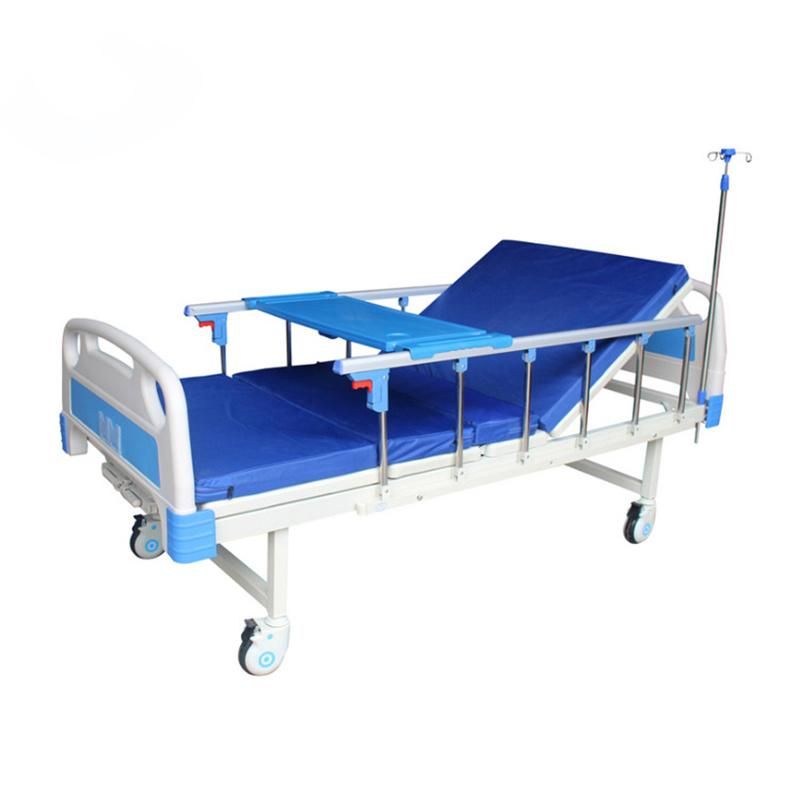 Multipurpose Hospital Bed 2050X900X530mm Old Man Nursing Bed ABS Side Rail