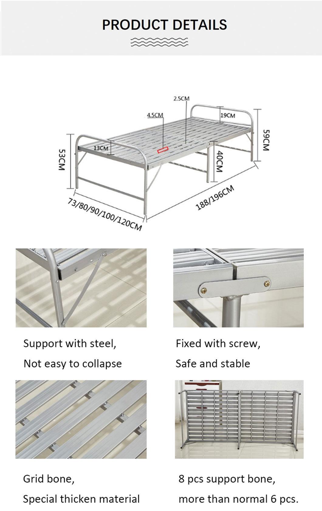 New Arrival Strong Iron Spring Emergency Stretcher Steel Bed