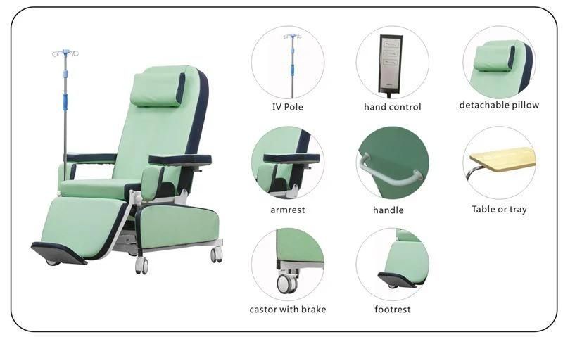 Electric Blood Donor Chair Used for Hemodialysis, Blood Donation Me810