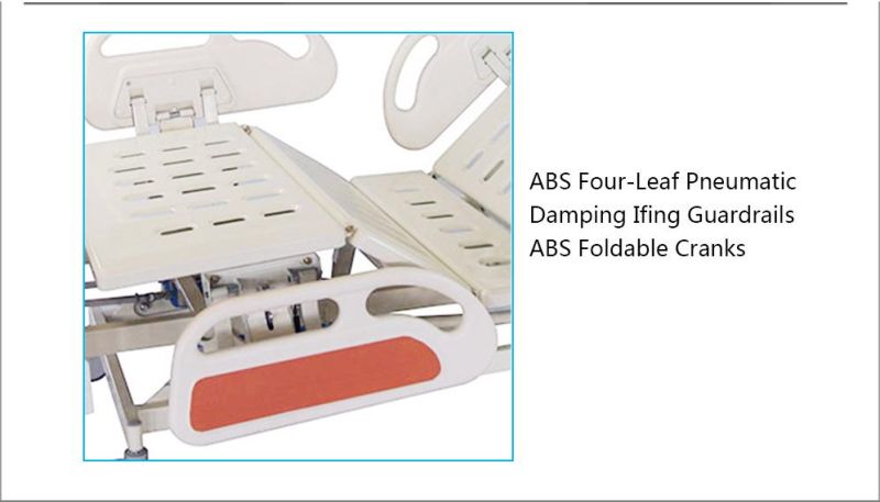 Orange Color Manual 3 Function Hospital Bed for Patient Bc05-1