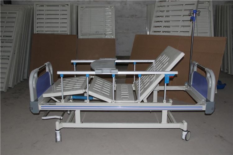 CE ISO Certified Rehabilitation Products 2 Cranks Manual Hospital Bed Sale