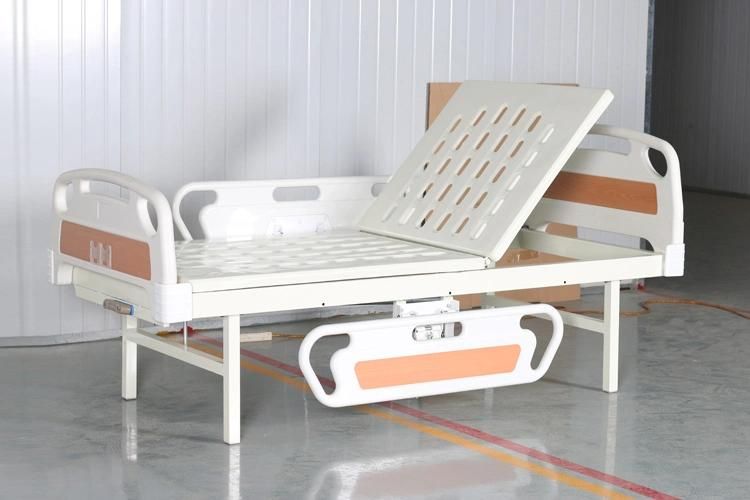 Single Crank Function Manual Adjustable Hospital Furniture Patient Care Medical Hospital Nursing Bed