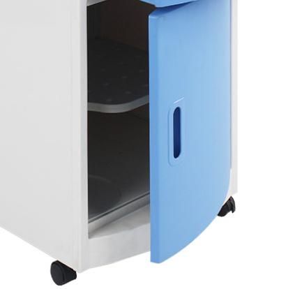 HS5403  Medical ABS Bedside Cabinet with Casters for Hospital Storage with Castors