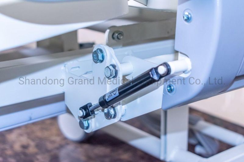 Back and Foot Section Adjustable Hospital Product Automatic Manual Medical Nursing Bed with Double Manual Crank