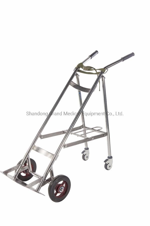 Oxygen Bottle Cart Mobile with Wheels Medical Oxygen Cylinder Trolley for Hospital