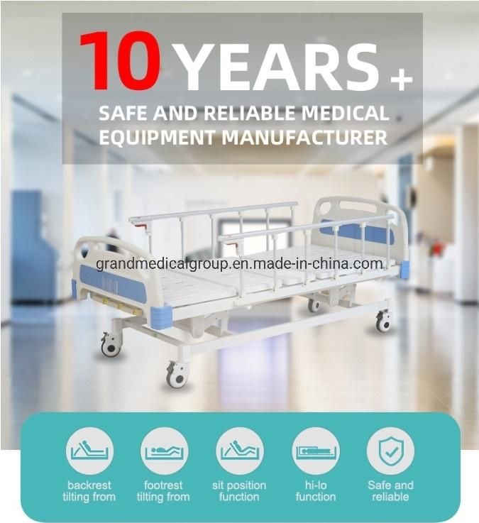 Electric Height Adjustable Four Function ICU Nursing Hospital Bed Medical Supply for Patient