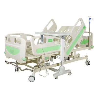 Luxurious 7 Function Electric ICU Patient Bed Medical Hospital Beds for Sale Metal Parts Material Safe