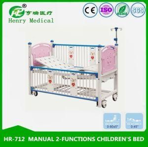 Hospital Furniture/Manual 2 Function Childrens Bed for Hospital
