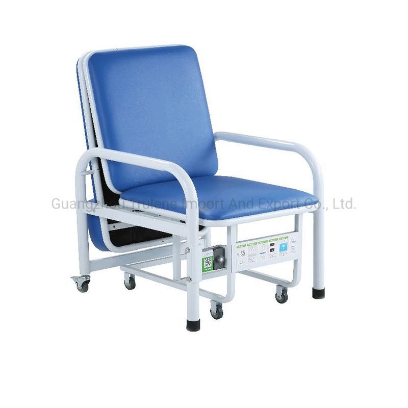Hospital Ward Bedside Bed Medical Escort Folding Chair