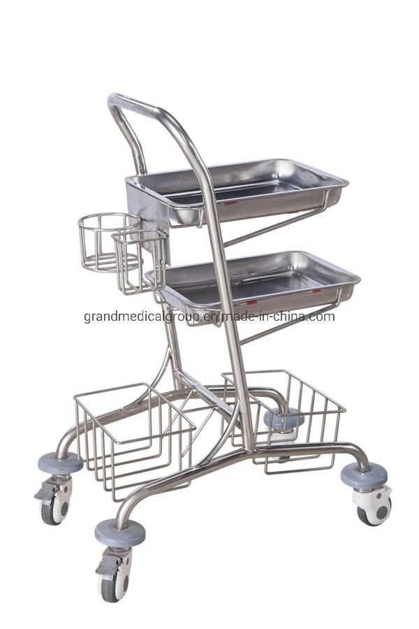 Aluminium Frame Medical Crash Cart Trolley Infusion Trolley Medical Cart Medical Trolley