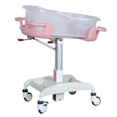 Hospital Baby Cot Medical Equipment Baby Transport with Caster