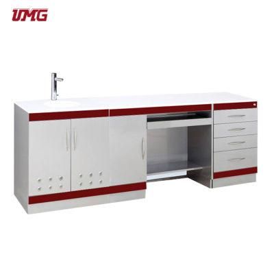 Customized Stainless Steel Dental Clinic Cabinet Furniture with Ceramic Sink