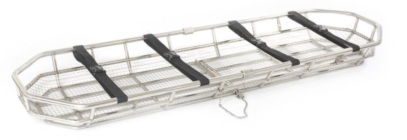 Helicopter Rescue Hospital Medical Stainless Steel Foldable Basket Stretcher