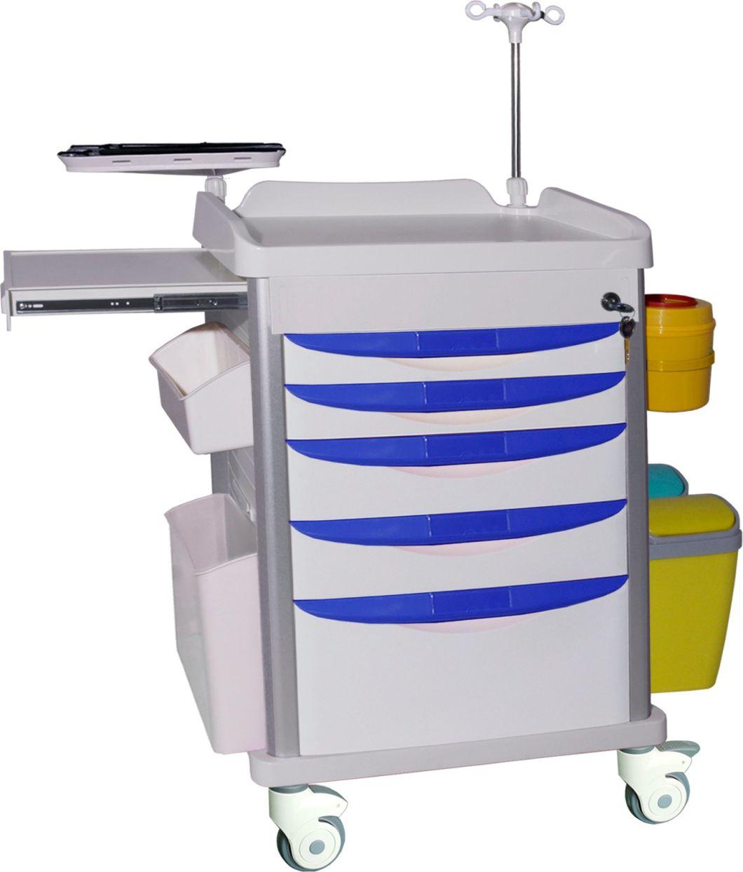 Corrosion Resistance Easy Cleaning Treatment Trolley with CE&ISO Certification