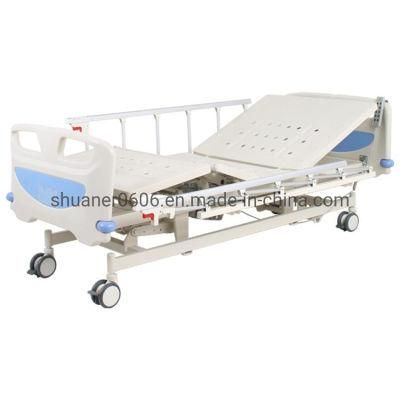 Medical 3 Function Electric Hospital Bed with Side Rails Electric Medical Bed