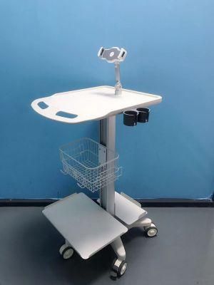 Aluminium Ultrasound Laptop Hospital Medical ECG Machine ECG Trolley