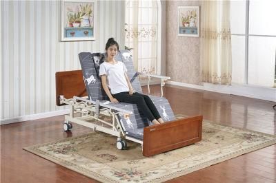 China Manufacturer Electric Adjustable Auto Rotate Home Care Hospital Bed