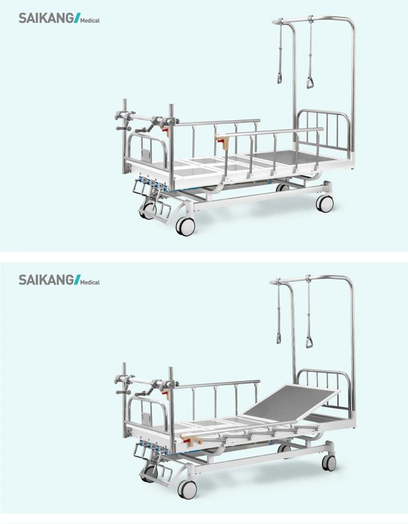 GS4K Hospital Manual Adjustable Orthopedic Traction Bed