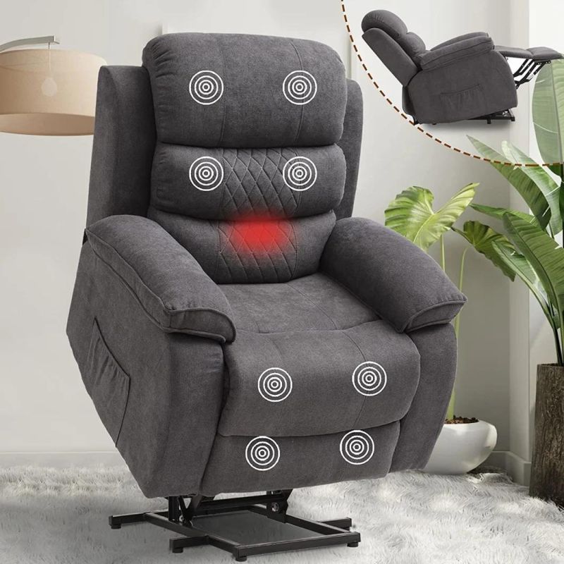 Jky Furniture Fabric Power Electric Mobility Riser Recliner Chair for The Elderly and Disabled