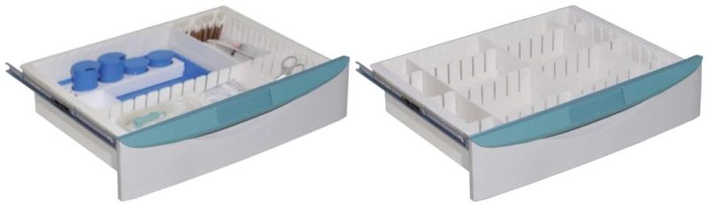 Best Selling Hospital Furniture ABS Infusion Medical Trolley with Drawers