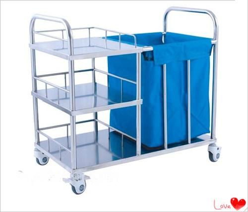 Stainless Steel Hospital Clean Linen Trolley