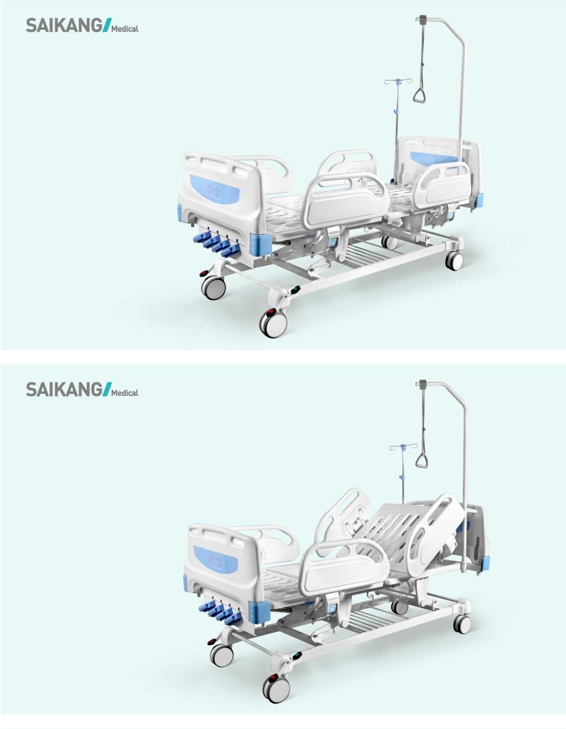 F4c 4 Crank Manual Hospital Bed with 4 Functions