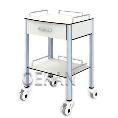 Hospital Medical Furniture Square Hospital Removing Nursing Trolley Cart Instrument Trolley
