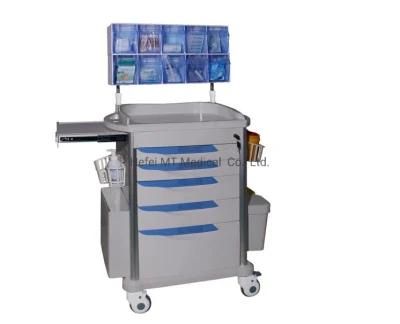 Cm-2 ABS Mobile Injection Medicine Anesthesia Trolley for Hospital