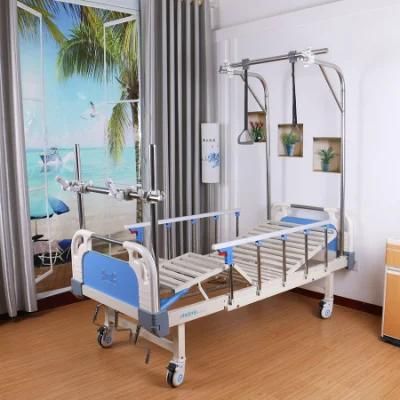 Hospital Equipment Arms Traction Frame ABS Three-Crank Hanging Leg Orthopedic Bed